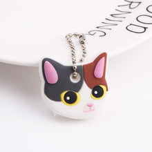 Load image into Gallery viewer, Cute Cartoon Keychain Silicone Stitch Protective Key Case Cover for Key Control Dust Cap Holder Gift Women Key Chain
