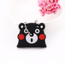 Load image into Gallery viewer, Cute Cartoon Keychain Silicone Stitch Protective Key Case Cover for Key Control Dust Cap Holder Gift Women Key Chain