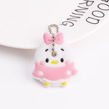 Load image into Gallery viewer, Cute Cartoon Keychain Silicone Stitch Protective Key Case Cover for Key Control Dust Cap Holder Gift Women Key Chain